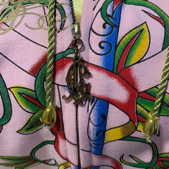 Christian Audigier Los Angeles Extreme Rare Pink Vest - Picture 5 of 6